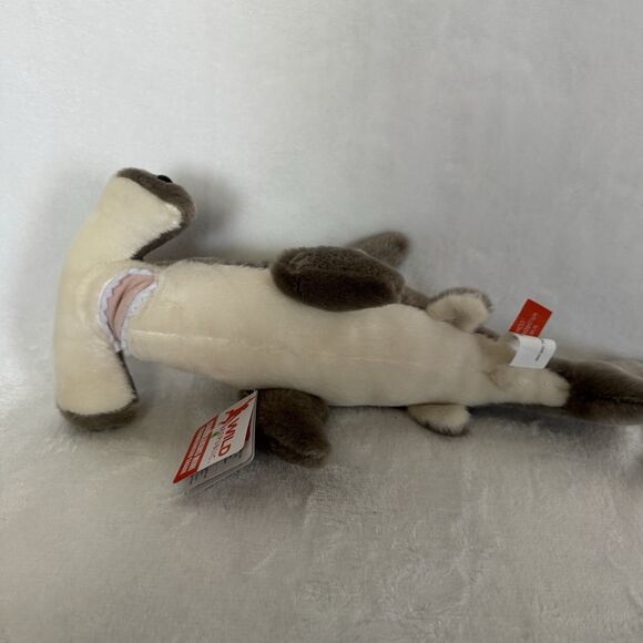 Wild Republic Cuddlekins Mini Hammerhead Shark Plush Figure 12” Soft Gray New - Picture 3 of 10